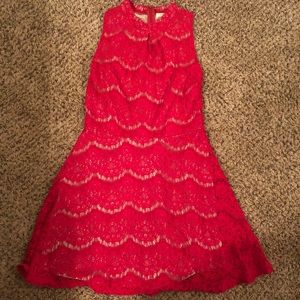 High neck lace dress Francesca’s